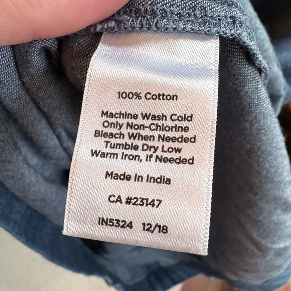 Talbots Denim style Mini dress Size 4 - Picture 5 of 5